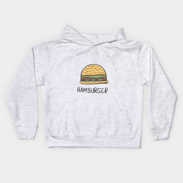 Hamburger Kids Hoodie by master-art